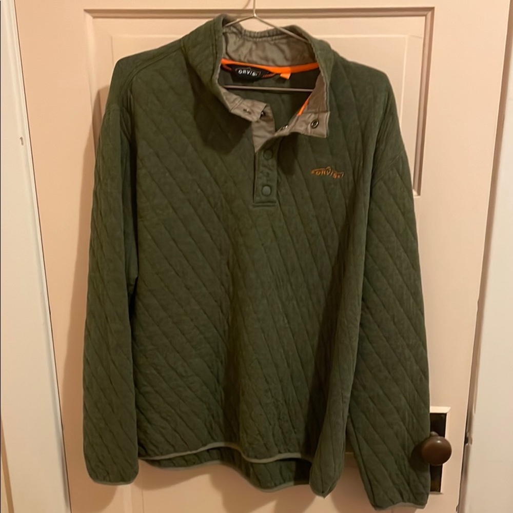 Orvis Men's Green Quilted Shirt
